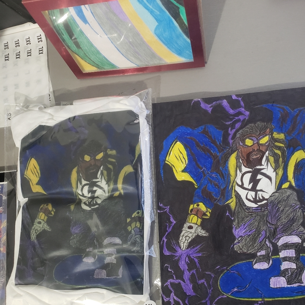 DC Comics- Static Shock Graphic Design T-Shirt